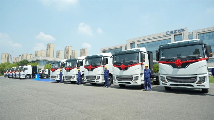 目的地：大西北！100臺徐工新能源重卡滿電啟程